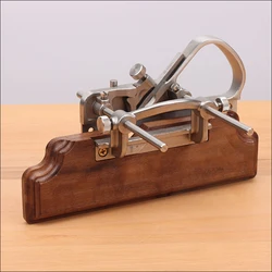 Plough Hand Plane with 4 Blades 3mm, 6mm, 9mm and 12mm - Fine Woodworking Grooving Planer Walnut/Red rosewood
