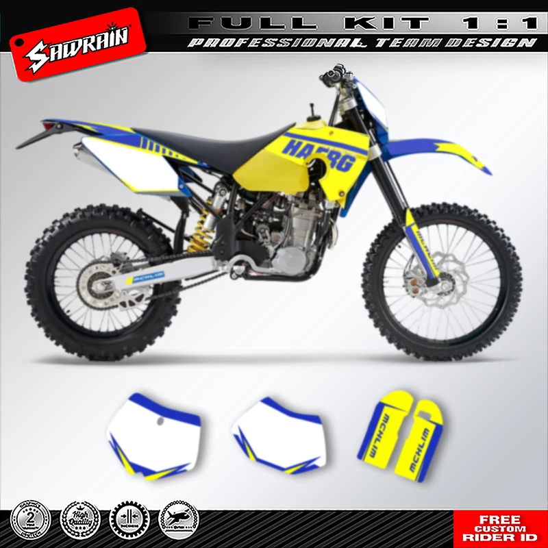 

Sawrain Motorcycle Sticker Custom Team Graphics Decals Kit For HUSABERG ALL 2006 2007 2008 002