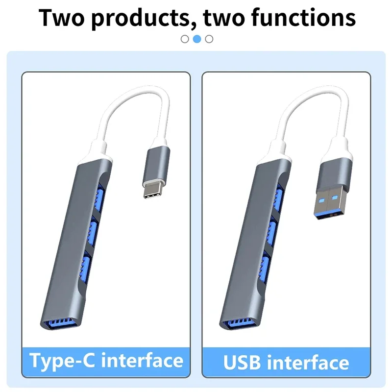 USB C HUB USB 30 Type C 4 Port Multi Splitter محول OTG لماك بوك HUB Pro 13 15 Air Mi Pro لملحقات الكمبيوتر هواوي #6
