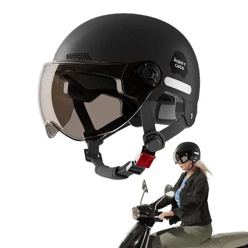 Motorcycle Helmet Bicycle Helmets For Men Women Adult Motorbike Scooter Helmet Skull Half Head Hat Helmets accessories