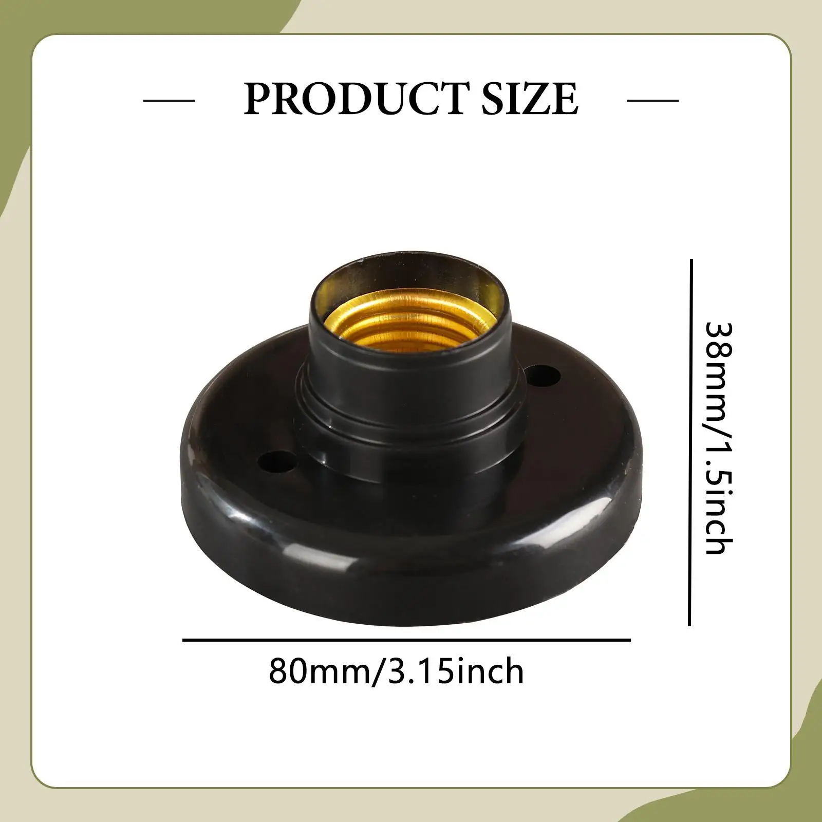 E27 Lamp Sockets Replacement Screw Base LED Bulb for Bedroom Garage Office