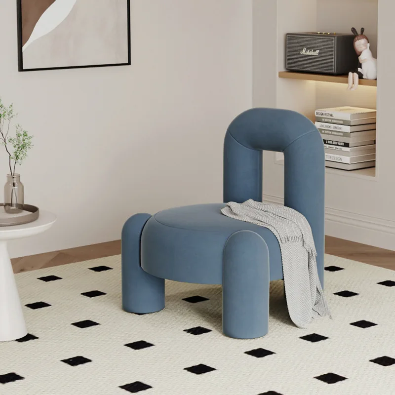 

Home backrest leisure sofa light luxury simple single sofa small apartment bedroom Internet celebrity balcony leisure chair