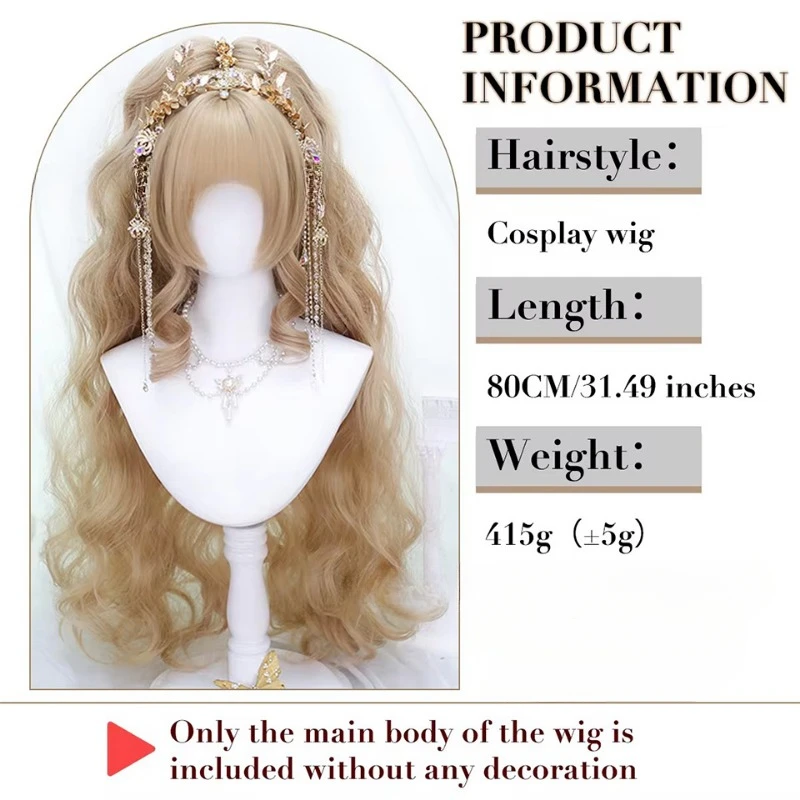 Halloween Lolita Anime Doll Cosplay Wig Colorful Synthetic Double Ponytail Long Curly Wig Anime Coser Cute Girl Wig Daily Party