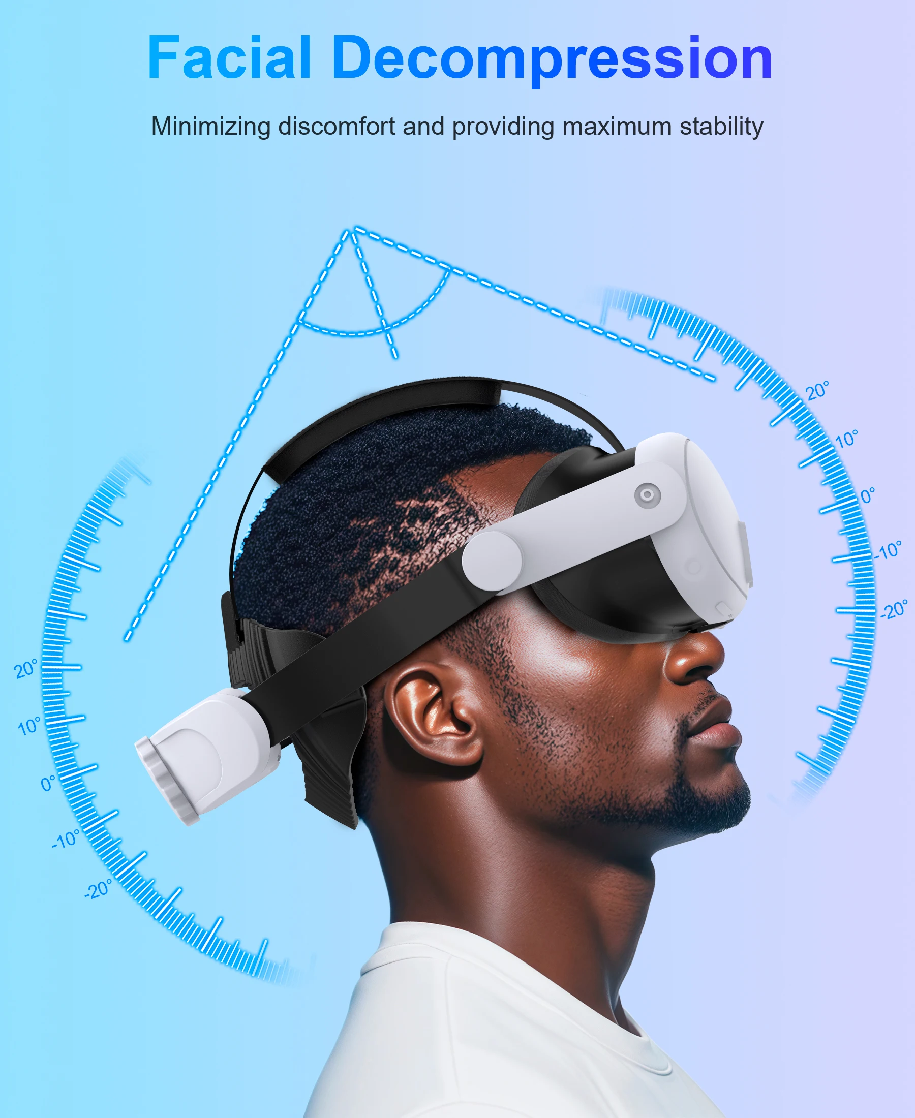 حزام رأس DinoFire MV1000 لـ Meta Quest 3S/Quest 3/Quest 2 8000mAh حزام رأس البطارية متوافق مع حزام الرأس Oculus