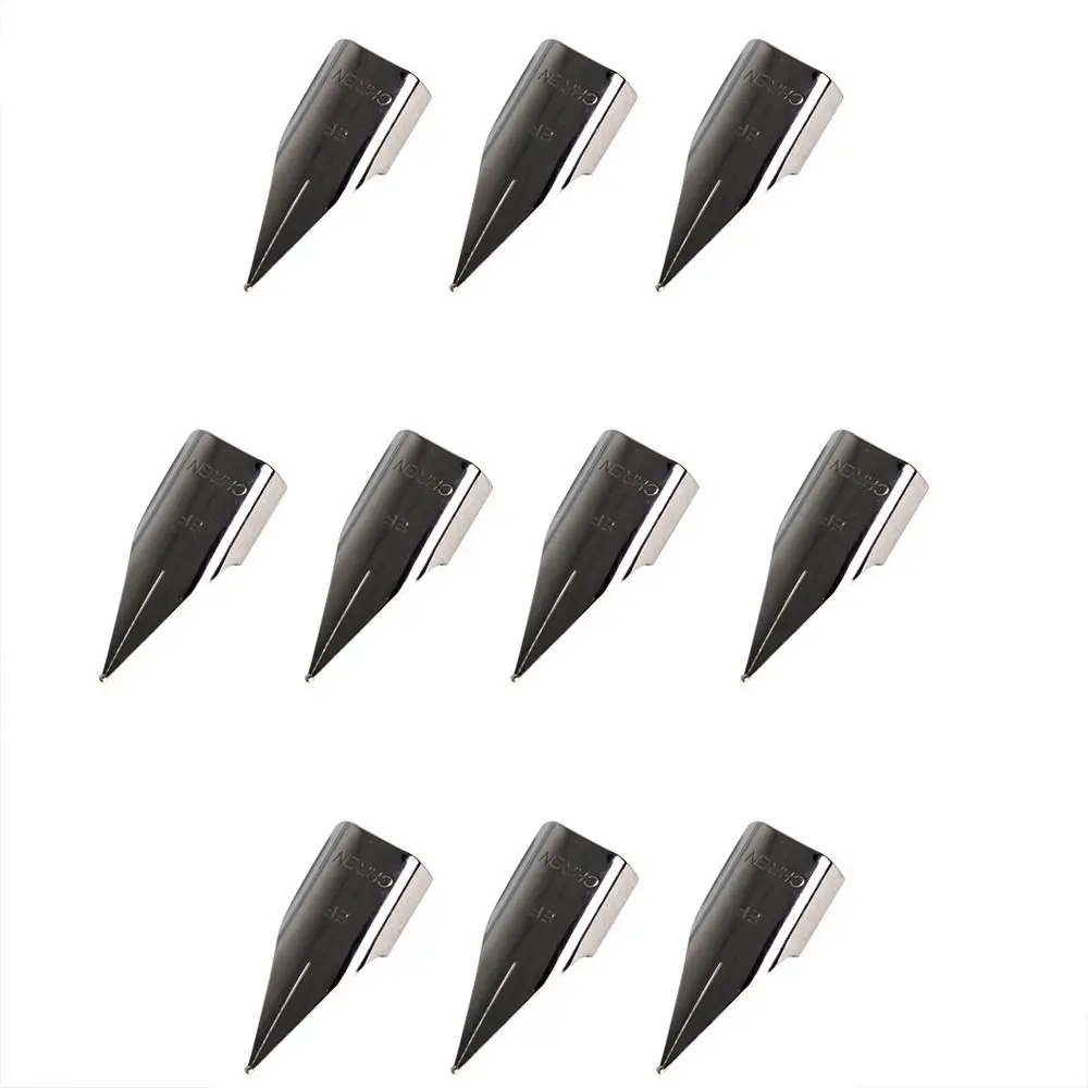 

Replaceable 10PCS School Stationary Office Student Fountain Pen Nibs Writting Tools Pen Tip Replacements Pen Accessories