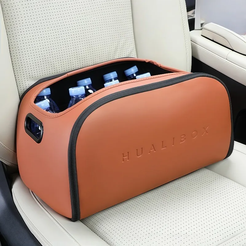 Car Trunk Organizer Large Capacity Storage Box with Wide Opening for Premium Feel
