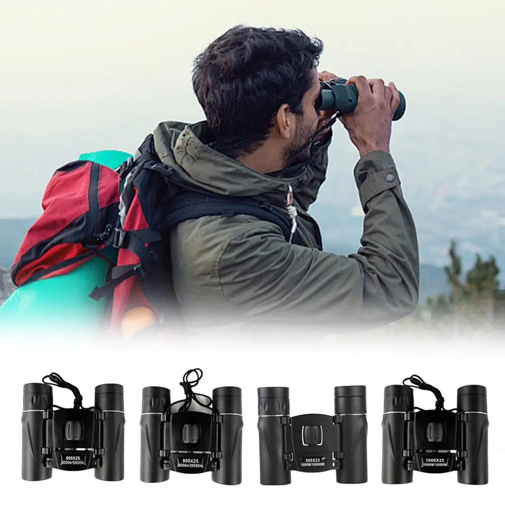 

НОВЫЙ портативный HD бинокль телескоп с большим увеличением и низким освещением ночного видения мини-бинокль для наблюдения за птицами на открытом воздухе для кемпинга