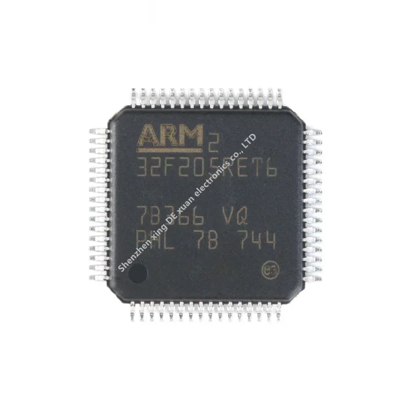 Original genuine STM32F205RET6 LQFP-64 ARM Cortex-M3 32-bit microcontroller MCU Integrated circuit IC