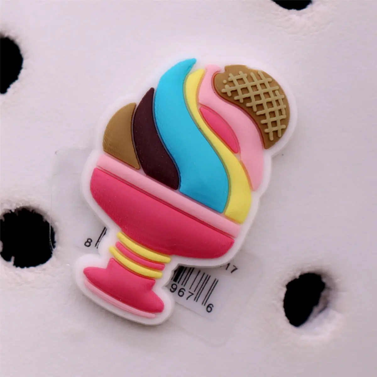 1Pc 3D Sweet Dessert Clog Charms Candy Kawaii Cute Yummy Bakery Icecream Waffle Cupcake Trendy Hole Shoes Accessories Decor Gift