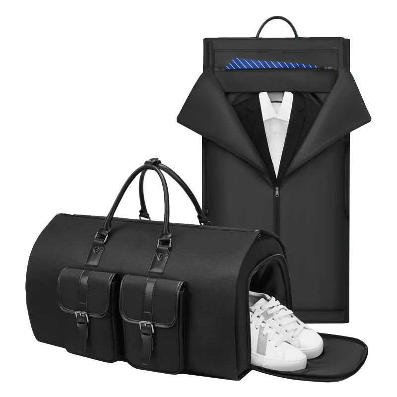 

Folding Suit Bag Men Large Capacity Portable Travel Luggage Bag Business Trip Storage Handbag Scratch/Splash proof Messenger Bag