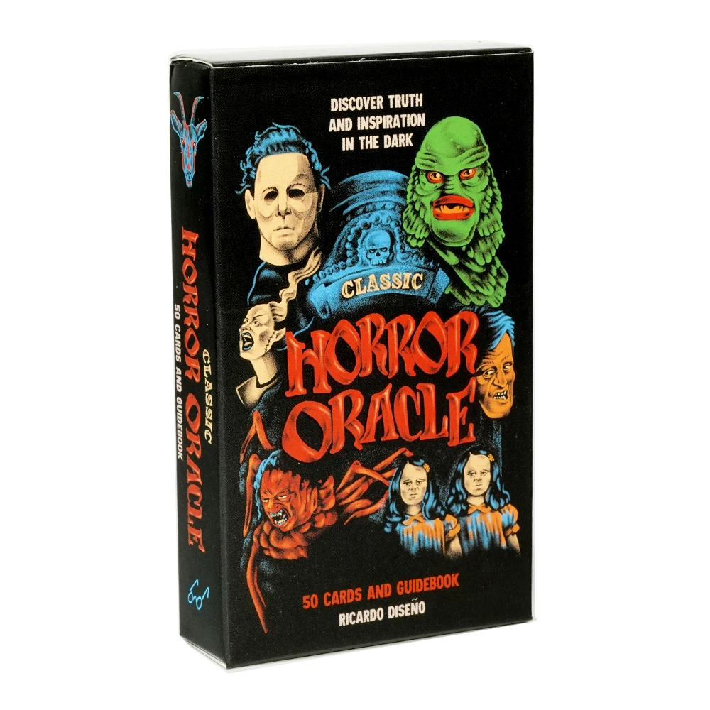 Classic Horror Oracle Cards Discover truth and inspiration in the dark by Ricardo Diseño Horror and horror-movie fans