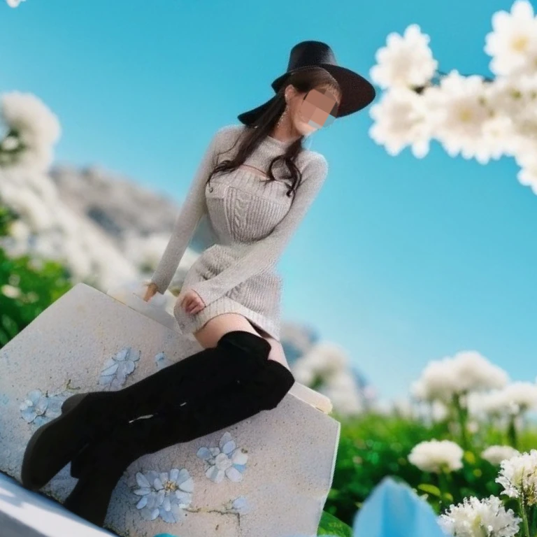 

Japanese Style Long Sleeve Dresses Warm Thick Cable Knitted Camisole Dress + Vest Two-Piece Sets for Women Autumn and Winter