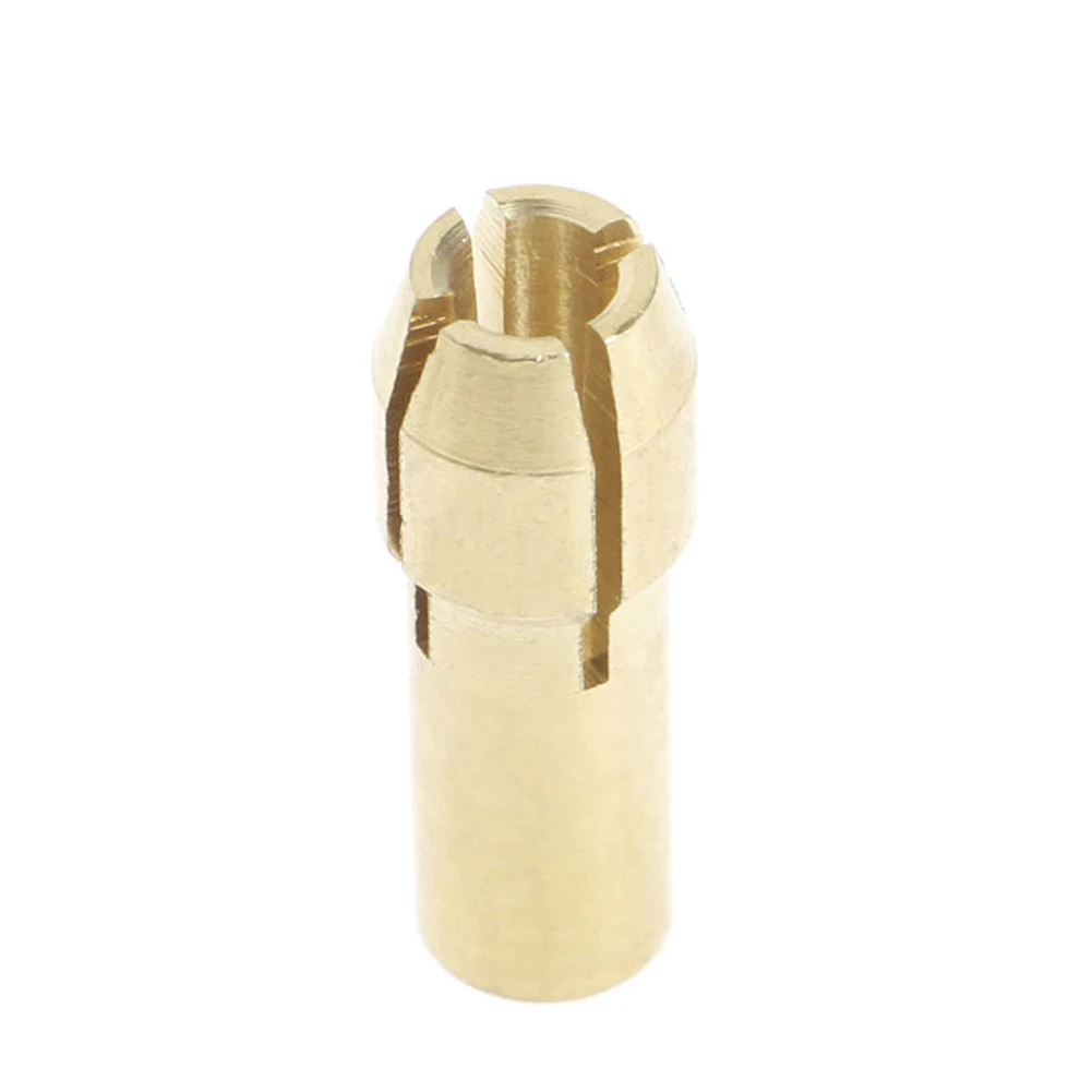 M8X0.75mm Chuck Nut With 6pcs Brass Collet Set 1.0 To 3.2mm For For Mini Drill Rotary Tool Electric Grinder Accessories Copper M