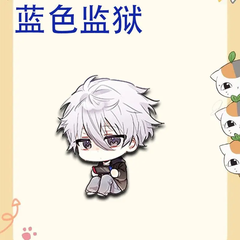 アクリルバッジ漫画ピン,DIY装飾,バックパック服アクセサリー,青いロック,いさぎ,yoichi,bachira,meguru