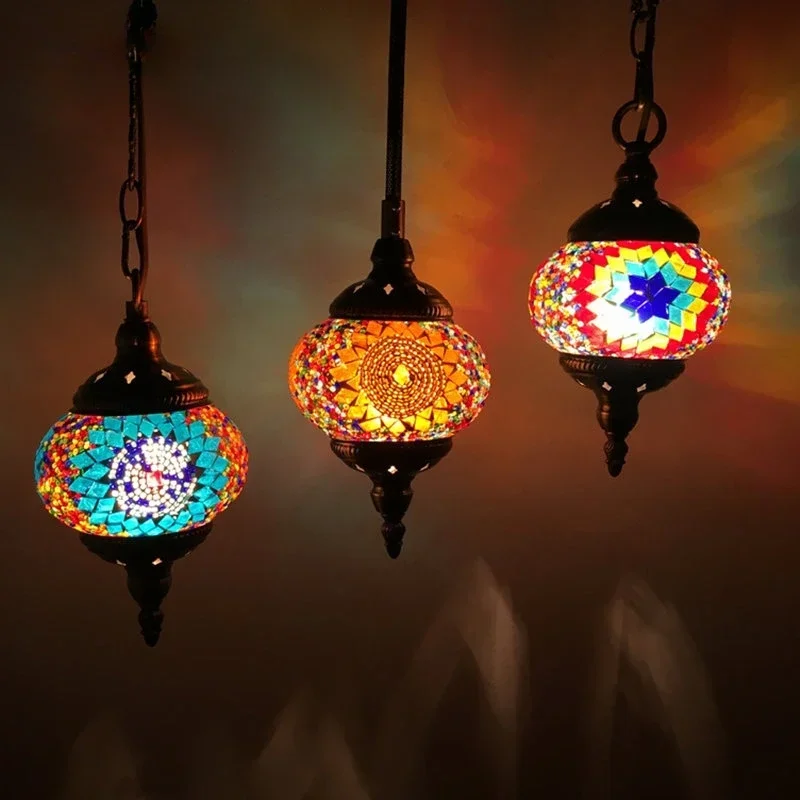 National Characteristic Handmade Chandelier 20 Types Turkish Pendant Light Colorul Led for Cafe Shopping Store Bar Home Decor