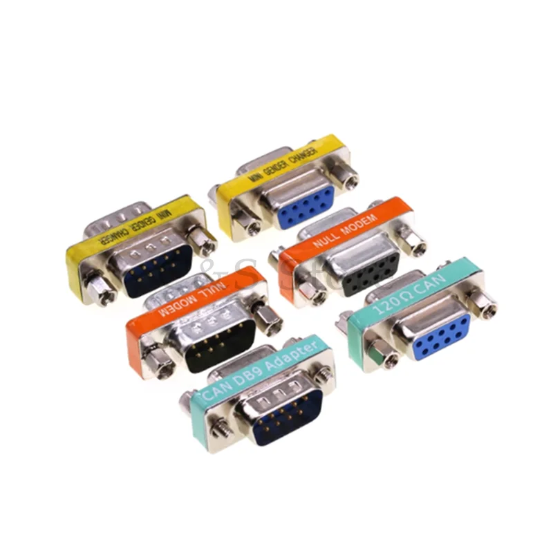 DB9 Male to Female Conversion Pug CAN Bus Conversion Head Serial Port Built-in 120 ohm CAN Terminal Resistance