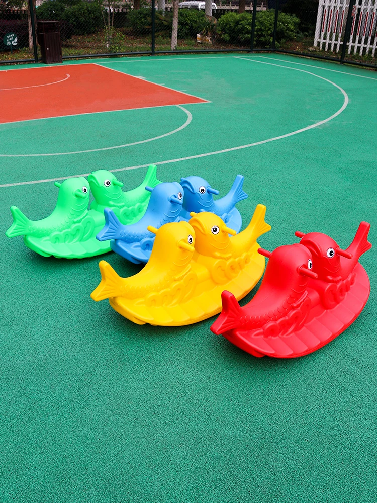 Jouet de scie transparente d'extérieur pour enfants de la maternelle, équipement d'équilibre, jeu pour bébé, ensemble de balançoire en plastique pour deux personnes pour enfants