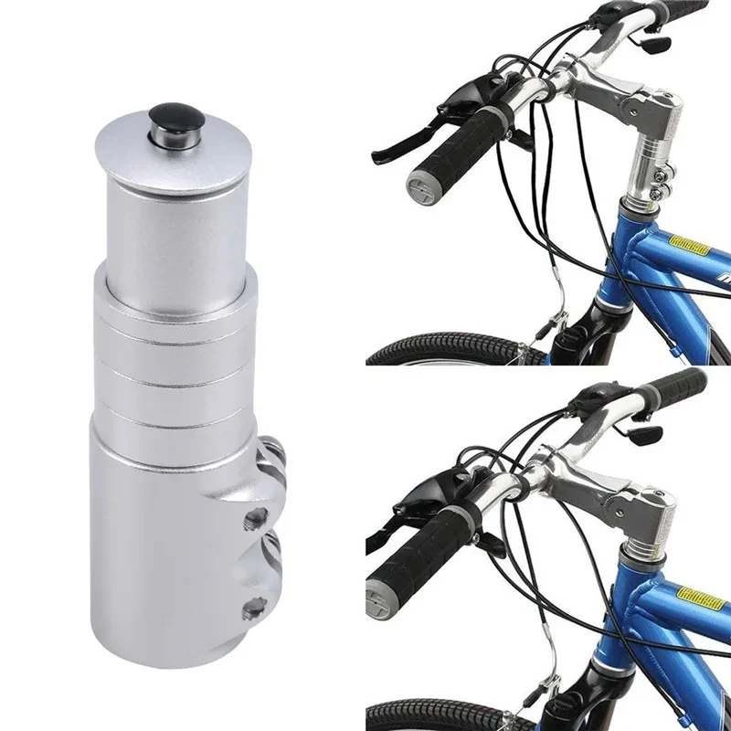 Bicycle Fork Head Tube Heightener Cycling Aluminum Alloy Handlebar Fork Stem Riser Front Fork Stem Extender for MTB Road Bike