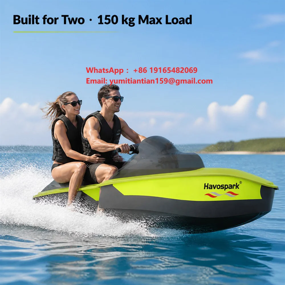 High-Performance Havospark 72V Electric Jet Ski 50km/h Top Speed with 6.2KWH Fast Charge for Couples & Family Water Adventure