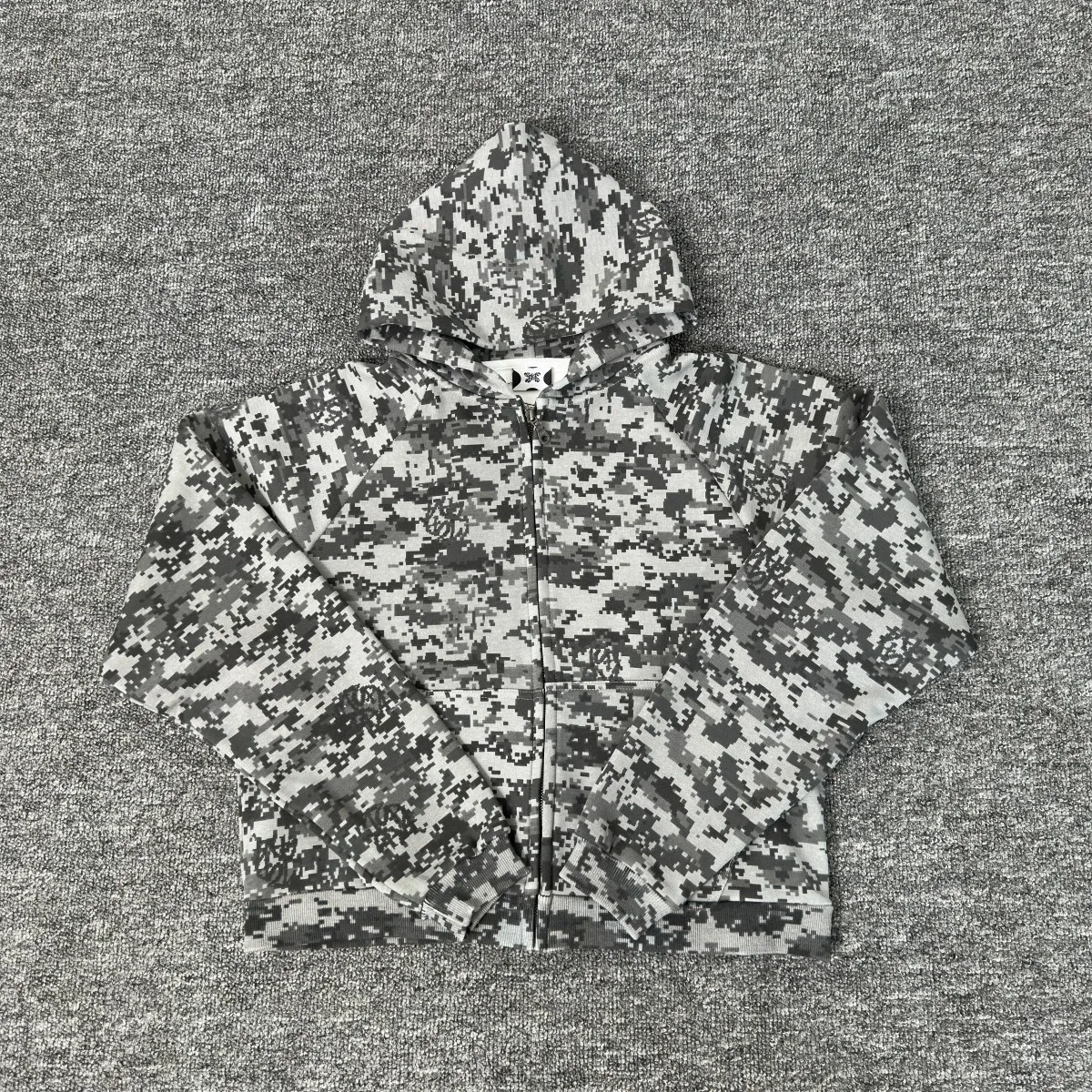 

Men's Casual Loose Fit Hoodie Sweatshirt American High Street Camouflage Print Fleece Lined T-Shirt Style Spring Summer Autum...