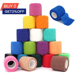 4.8m Colorful Sport Self Adhesive Elastic Bandage Wrap Tape Bands For Finger Ankle Palm Knee Pet Bike DIY Decoration
