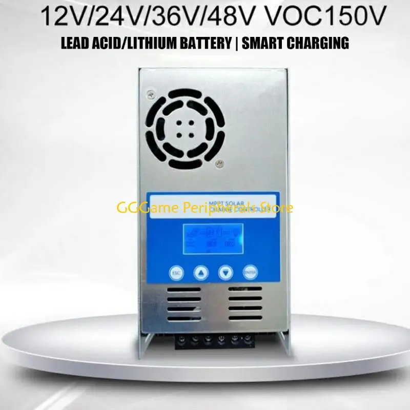 Contrôleur MPPT avancé U55B, 60a, avec détection automatique des tensions, Texture métallique pour Batteries