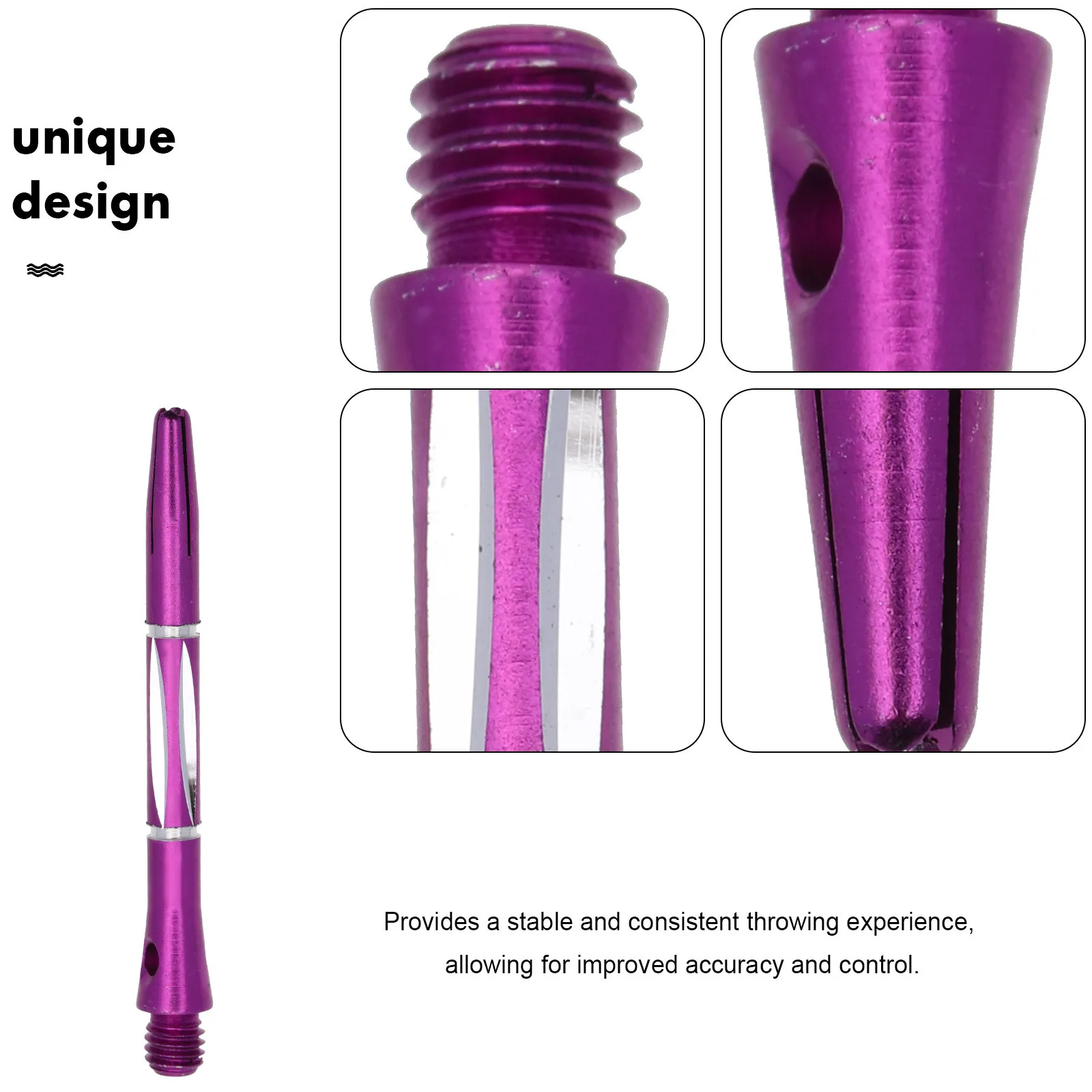 

6Pcs Professional Dart Shafts Metal Thread Rods Durable Accessory Easy Installation Stable Throwing Experience