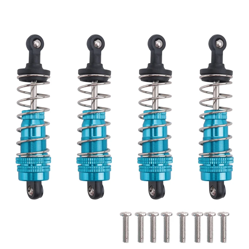 4 個金属ショックアブソーバーダンパー交換アクセサリー Wltoys 144001 1/14 4WD RC ドリフトレーシングカーパーツに適合