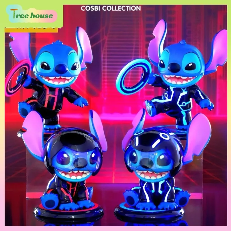 Hot Toys Stitch Mania Series: Tron Ares  COSBI Mini Figure Blind Box  Adorable Collectible  Perfect Desktop Display & Gift