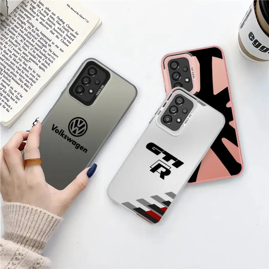 Cars Luxury Logo Phone Case for Samsung Galaxy A15 A16 A53 A25 A54 A73 A55 A51 A52s A72 5G A71 4G A52 Capa Cover