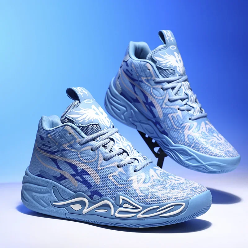 

Mens Basketball Shoes Trendy High-top Comfortable Field Training Anti-friction Anti Slip Outdoor Match Training Sports Shoes