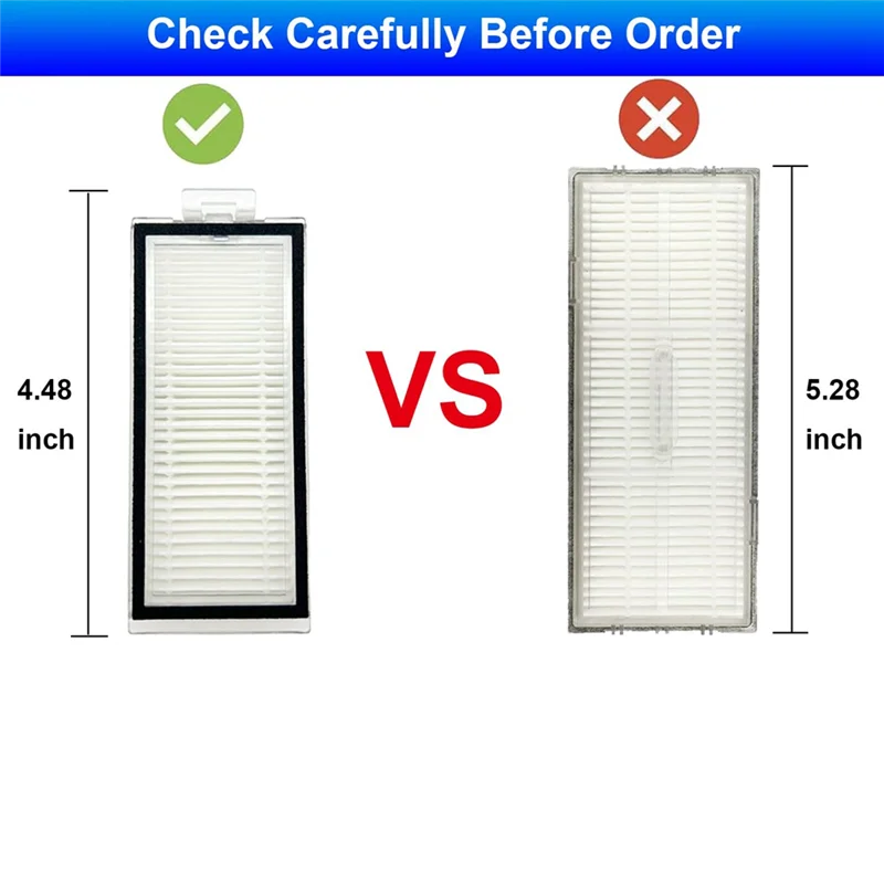 ABHU ตัวกรองเปลี่ยนสําหรับ Roborock Q7 Max +,Q7,Q7 +,Q7 Max,Q5 Pro +,Q5 Pro,Q8 Max,Q8 Max + หุ่นยนต์สูญญากาศ