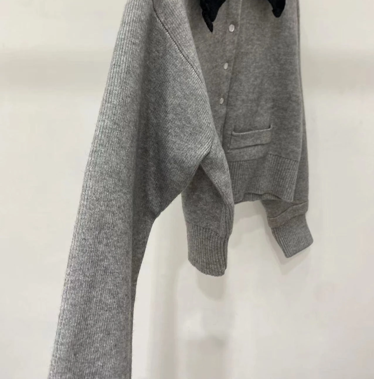 

Новый женский лоскутный кардиган с длинными рукавами, зимняя теплая одежда, серый элегантный топ