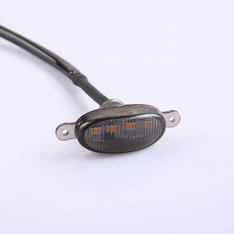 3X سيارة دراجة نارية Suv شاحنة صغيرة المدخن عدسة العنبر LED الجبهة مصبغة تشغيل أضواء تحذير مصابيح لفورد F-150 رابتو الأصفر #6