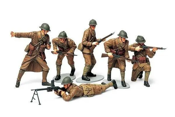 Tamiya 35288 1/35 Scale Military Figure Model Kit WWII French Infantry Set