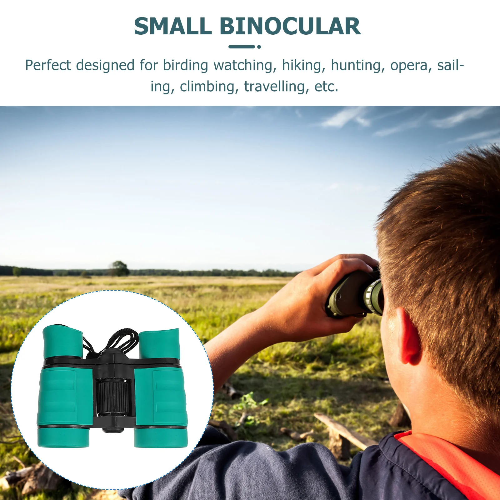 

4x30 Kids Portable Binocular Compact for Outdoor Bird Watching Travel Camping Hiking Adventure