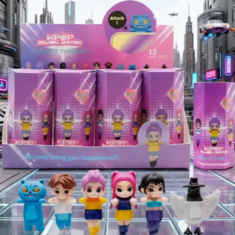 Kpop Demon Hunters Devil Blind Box~~Saja Collect Anime Figure Kid Party~~Cosplay Gaming Cartoon Huntrix Decor Christmas Gift//