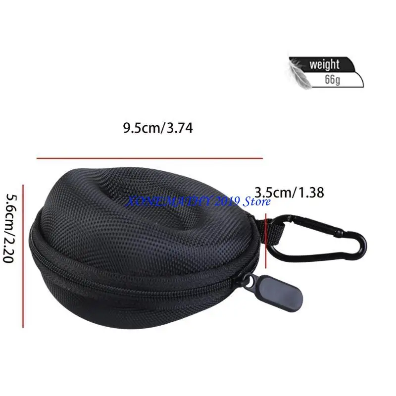 F42F Watch for Case for W/ Zipper + Carabiner Single Watch Storage Box لـ AC في الهواء الطلق