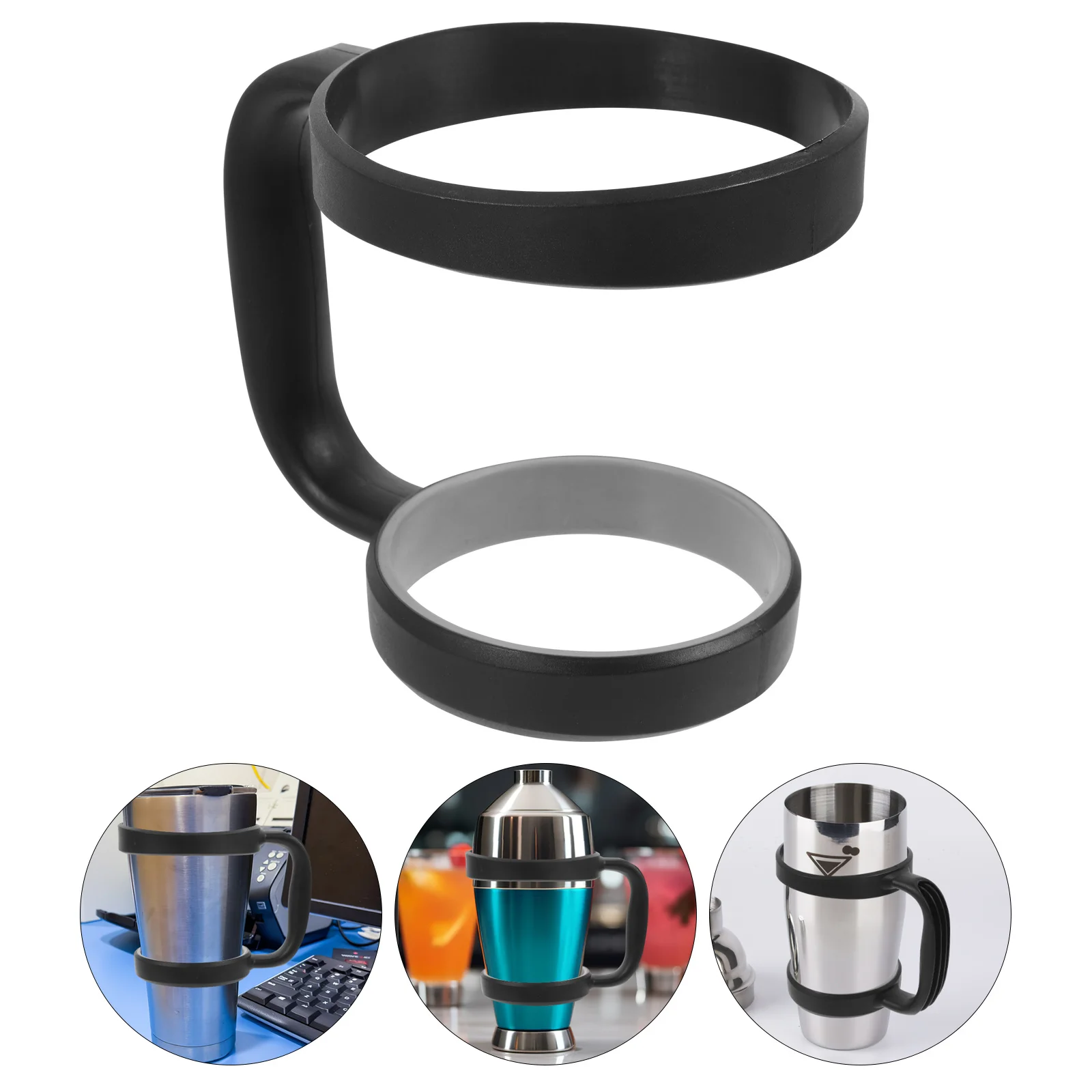 

30 Oz Tumbler Handle Cup Handle Ergonomic Anti-Slip Grip For Travel Mug Accessories Beer Cup Holder Stainless Steel