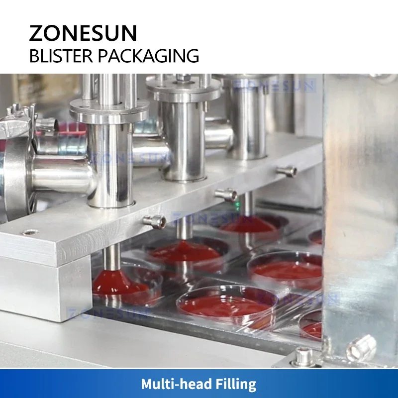 Zonesun Blister Packaging Machine Cup Filling and Sealing Machine Yogurt Filling Machine Blister Pack Sealer ZS-PJZN18