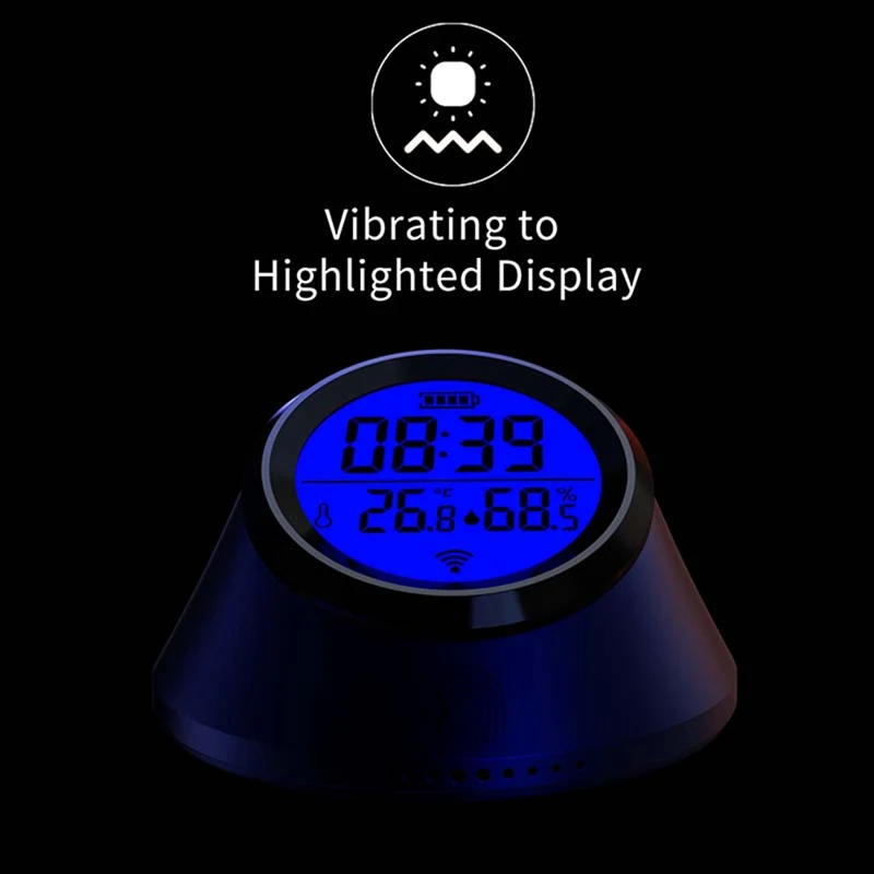 Imagem -05 - Tuya Zigbee-sensor Inteligente de Temperatura e Umidade Relógio Termômetro Interno Display Lcd Google Home Vida Inteligente
