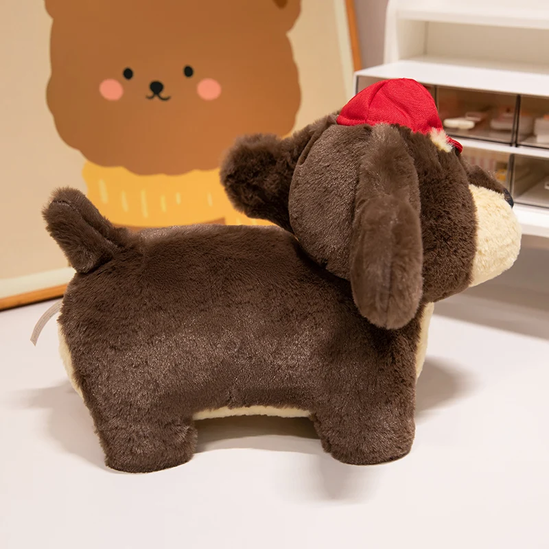 Kawaii Wurst Hund Plüschtier Cartoon Tier Dackel Plüsch Tasche Niedlicher Dachshund Weiche Puppe Kinder Mädchen Junge Geschenk