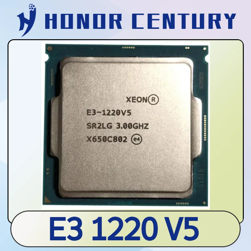 Processador CPU Xeon, E3 1220 V5, 3,0 GHz, 80W, SR2LG, LGA 1151