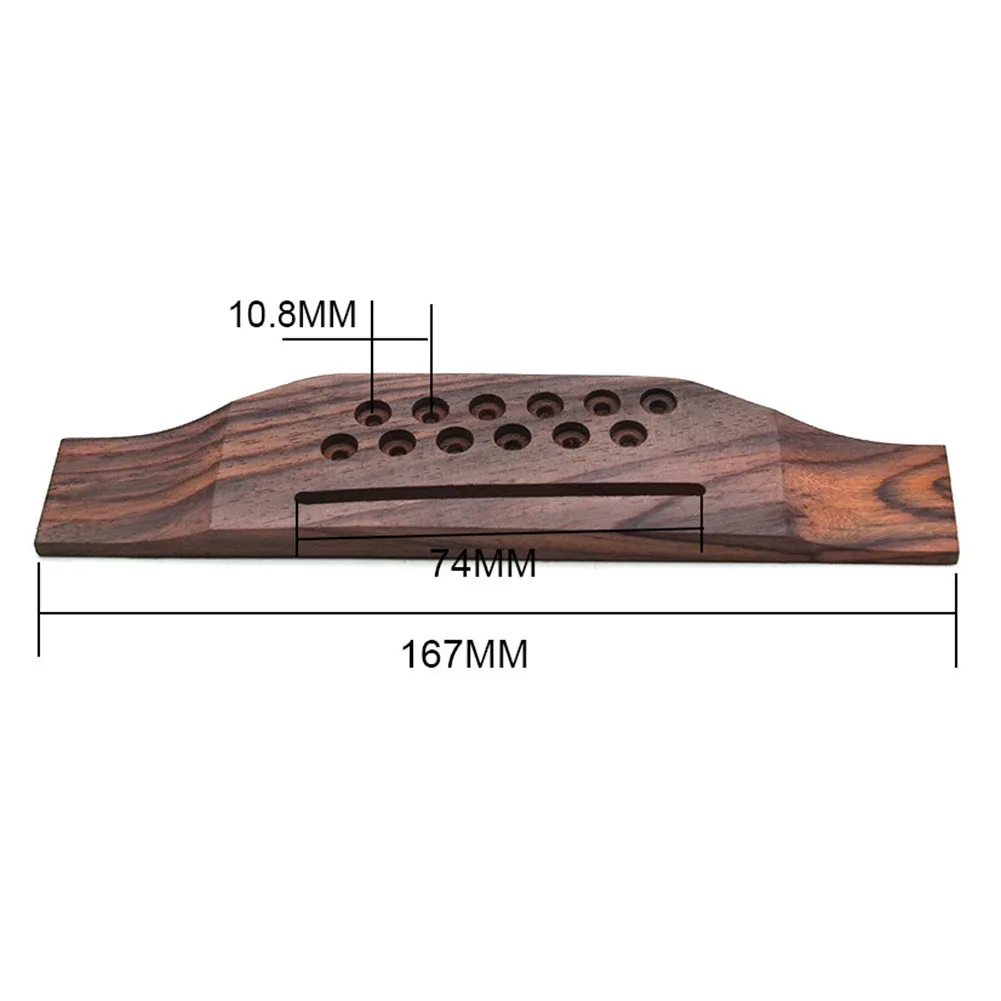 DIY Guitar Repair Solution with Rosewood Bridge Compatible with For 12 String Acoustic Models for Accurate Fit