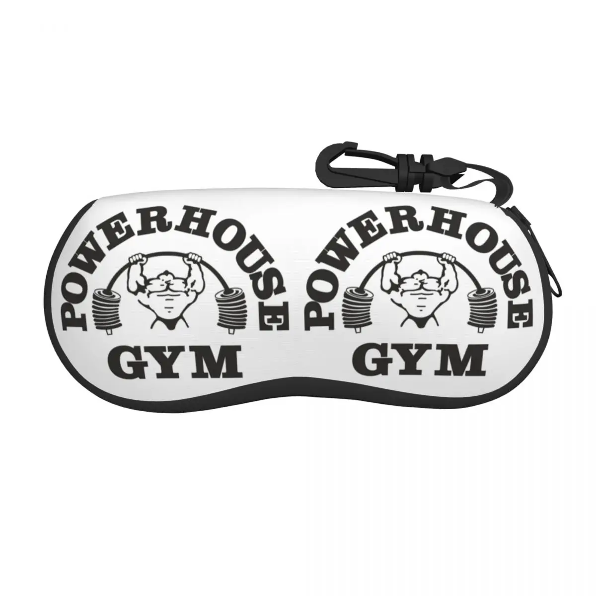 Custom Powerhouse Fitness Gym No Pain No Gain Shell Glasses Case Unisex Travel Eyeglasses Case Sunglasses Protector Box