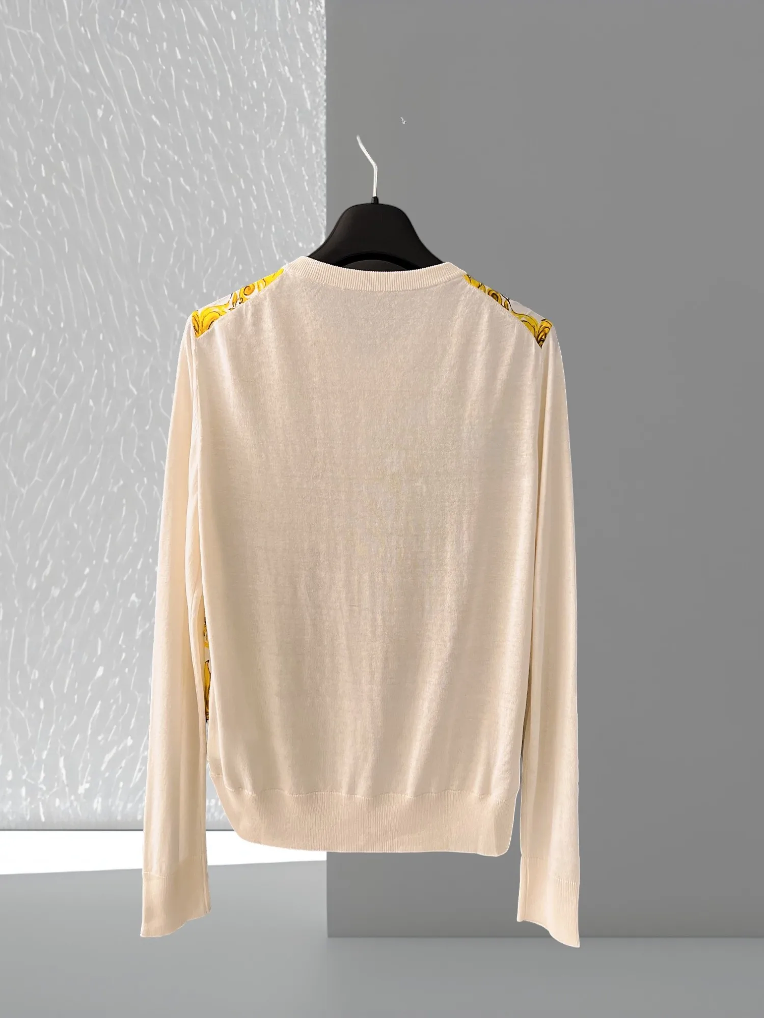 2024 New Yellow  Porcelain Cardigan Silk Vest