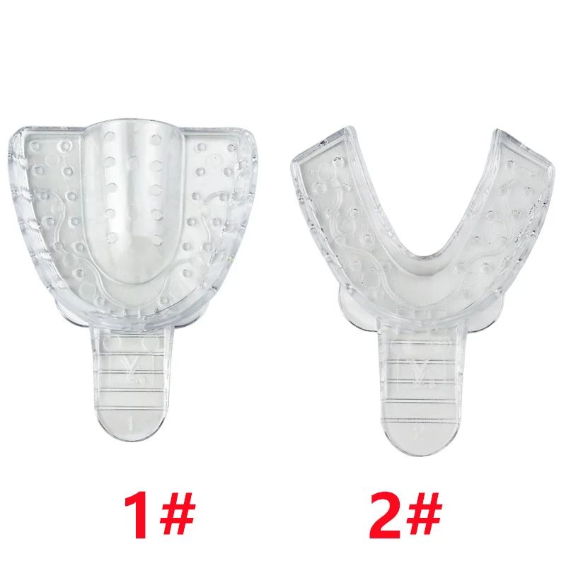 Dental Implant Impression Tray Plastic Teeth Holder Mold Dentistry Accessories Transparent Mouth Tray Planting Tools