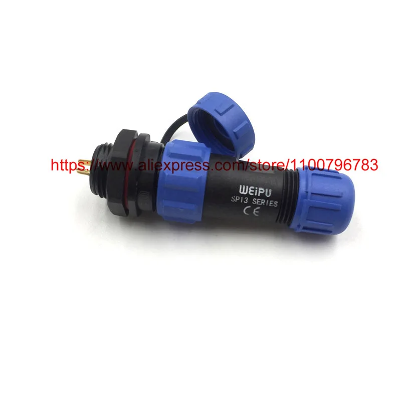 Original Weipu Anschluss SP13 IP68 2 3 4 5 6 7 9 Pin Männlich Weiblich Wasserdichte Kabel Stecker Vorne Montieren buchse SP1310 SP1312 – Detail 5