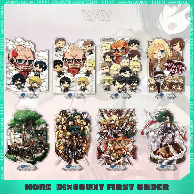 

6,3 дюйма «Атака Титанов», акриловая фигурка персонажа, стоячая модель, аниме, периферийная подставка, модель, настольный декоративный орнамент, подарок для фанатов