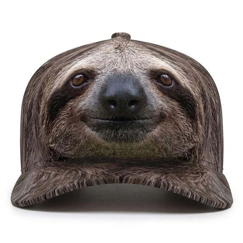 Sloth Custom Baseball Caps Slowpoke Sleepy Snuggles Cuddles Gift Hip Hop Hat Trucker Flat brim Adjustable Fashion Outdoor Unisex